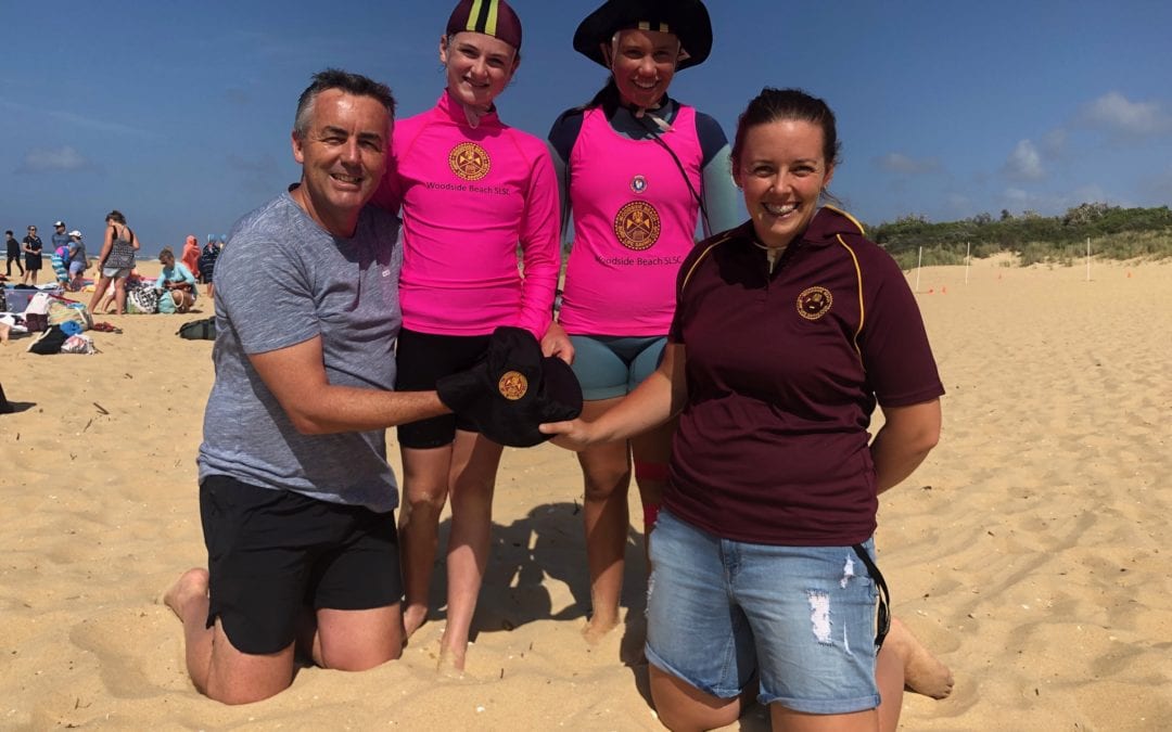 CHESTER DONATES HATS TO WOODSIDE BEACH NIPPERS