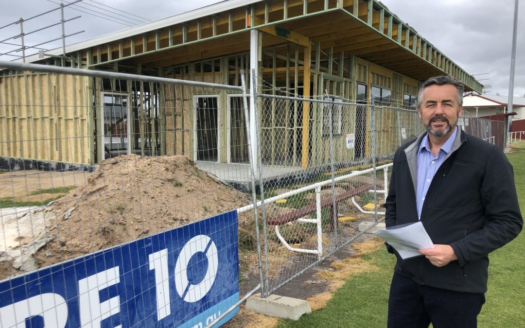 WORK BEGINS FOR LAKES ENTRANCE RECREATION RESERVE PAVILION AND CHANGE ROOMS