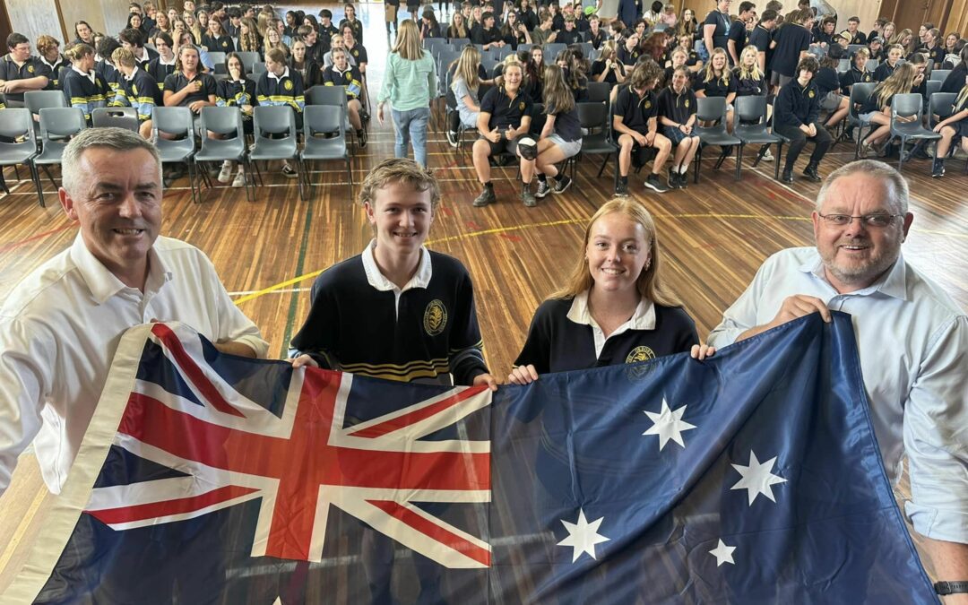 CHESTER VISITS ORBOST SECONDARY COLLEGE